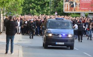 Foto: Dž.K./Radiosarajevo / Korteo Hordi zla na ulicama Sarajeva prije utakmice
